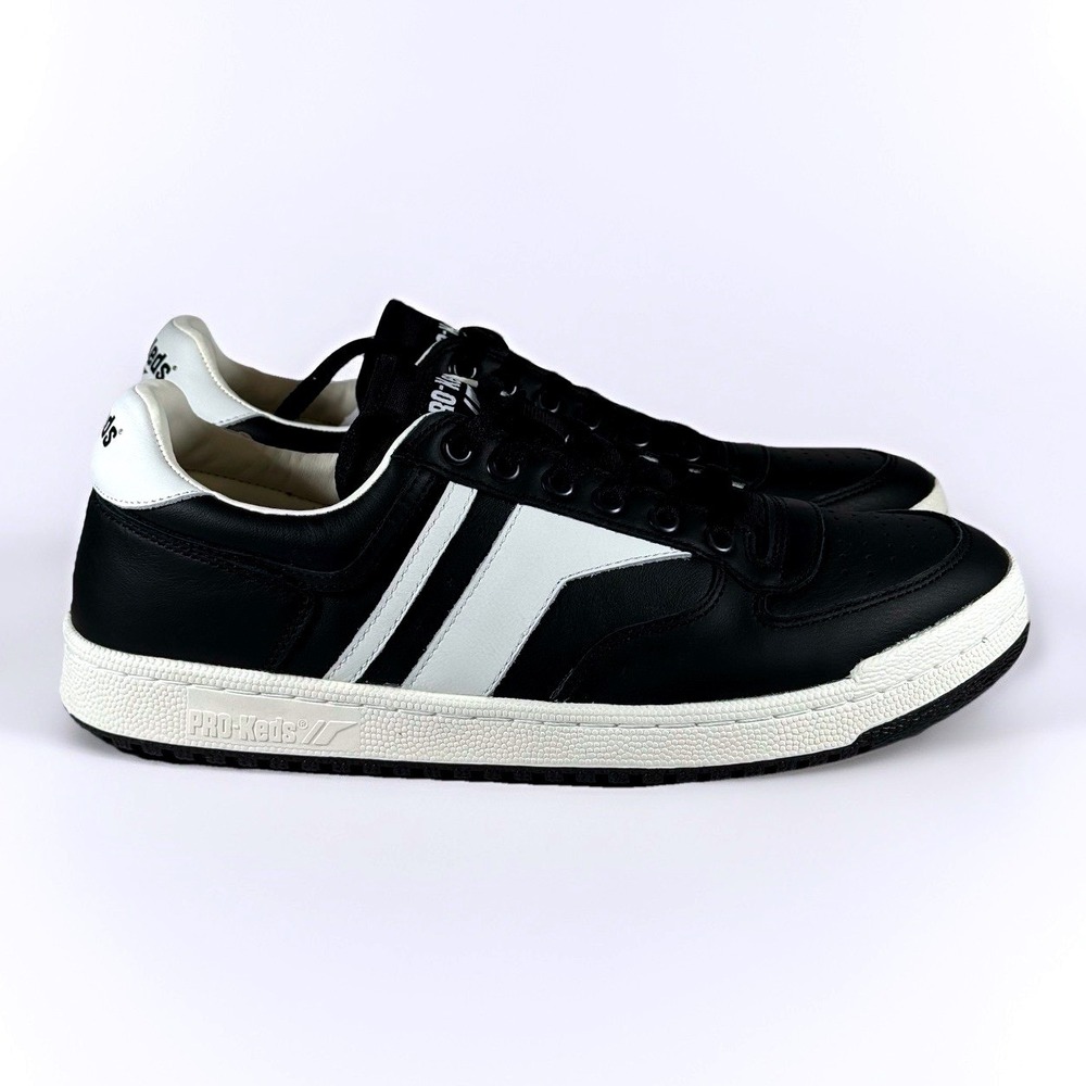 Pro-Keds Skyhawk Lo Leather Black White Men's Size 11 PH66686‎ Sneakers